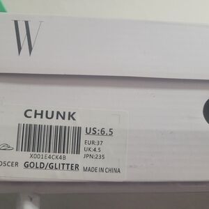 Chunk Gold/Glitter Women’s Chunk Sandals - Size US 6.5